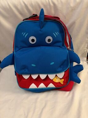 Yodo Kids Shark Character insulated Backpack - Blue